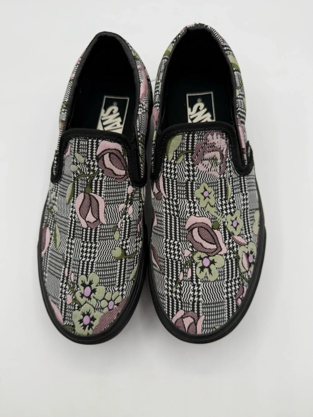 Vans Tapestry Floral Platform Slip-On Sneakers Chunky Sole Street Style Shoes - Picture 10 of 17